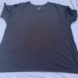 Plain black XL tee